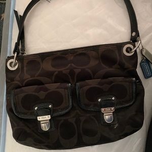Used Black Coach Handbag